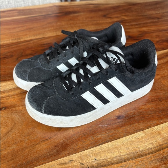 adidas Other - Adidas Kids Black and White Suede Sneakers
